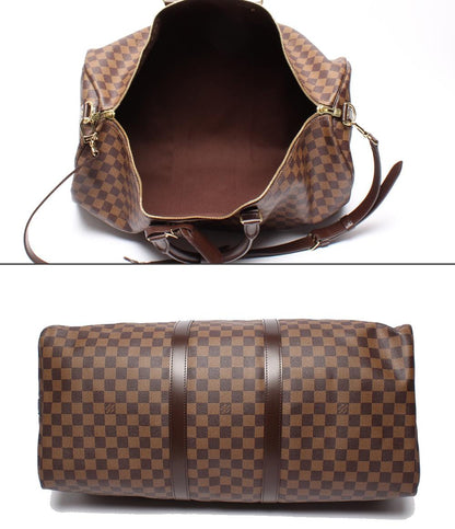 美品 ルイヴィトン 2way ボストンバッグ ショルダーバッグ 肩掛け キーポル バンドリエール55 ダミエ エヌベ N41414 メンズ Louis Vuitton