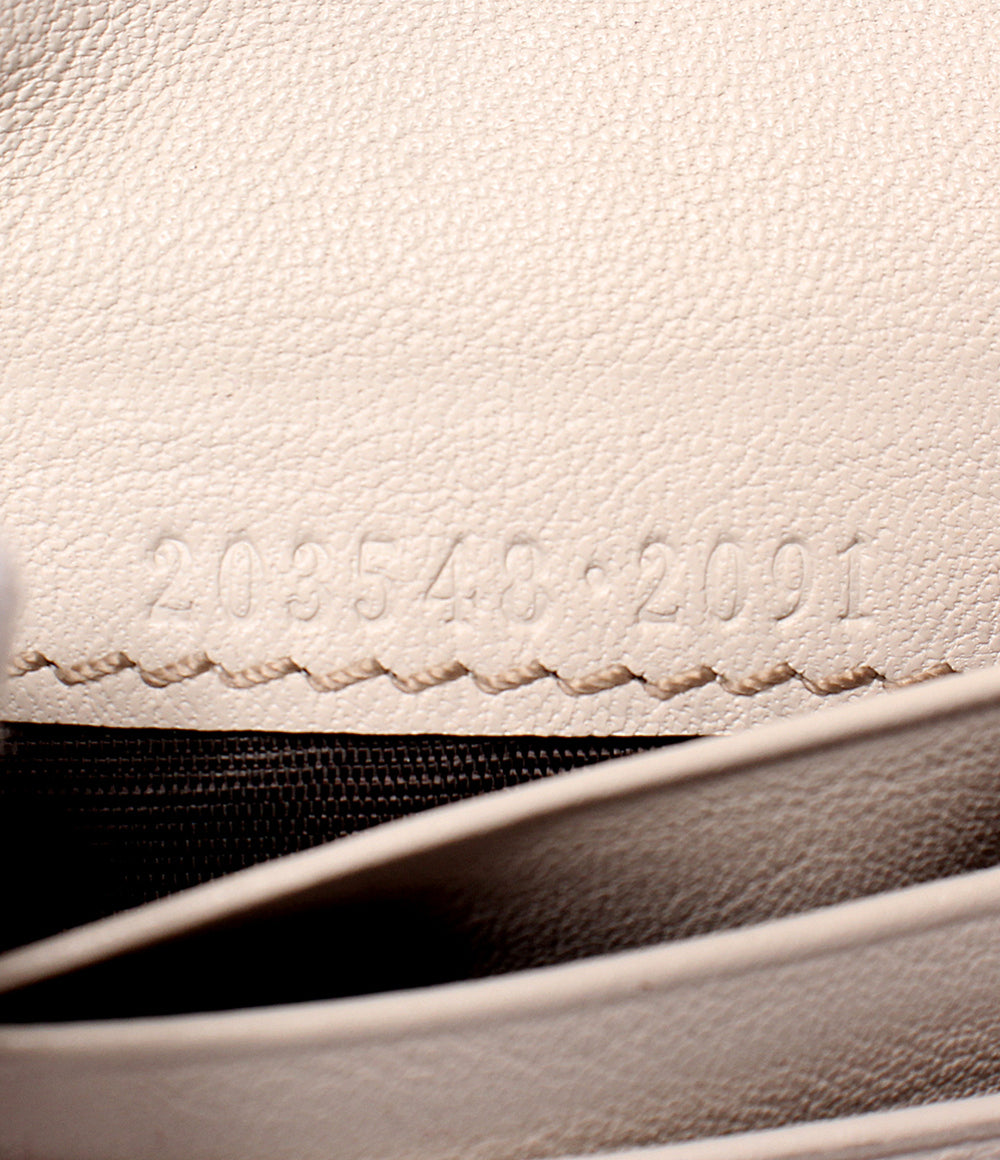 訳あり GUCCI Wホック二つ折り財布 GGキャンバス 203548 2091 レディース グッチ