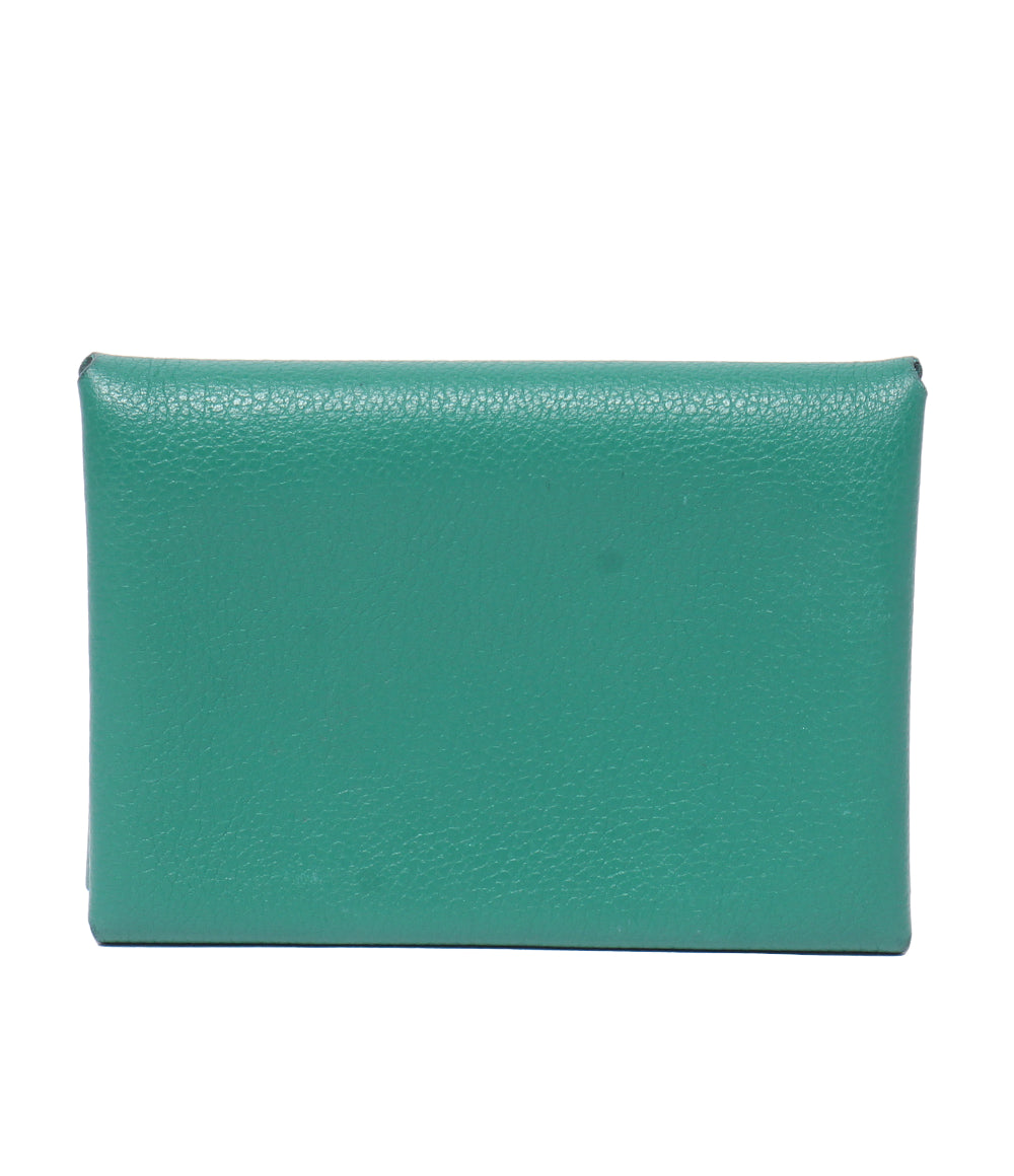 HERMES コインケース カードケース シルバー金具 W刻印 カルヴィ デュオ レディース メンズ エルメス