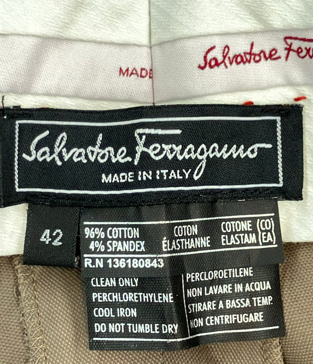 美品 Salvatore Ferragamo スラックス レディース SIZE 42 (L) サルヴァトーレフェラガモ