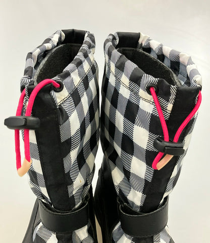 Columbia スノーブーツ 防寒 ギンガムチェック柄 BY1311-010 キッズ SIZE 22.0 コロンビア