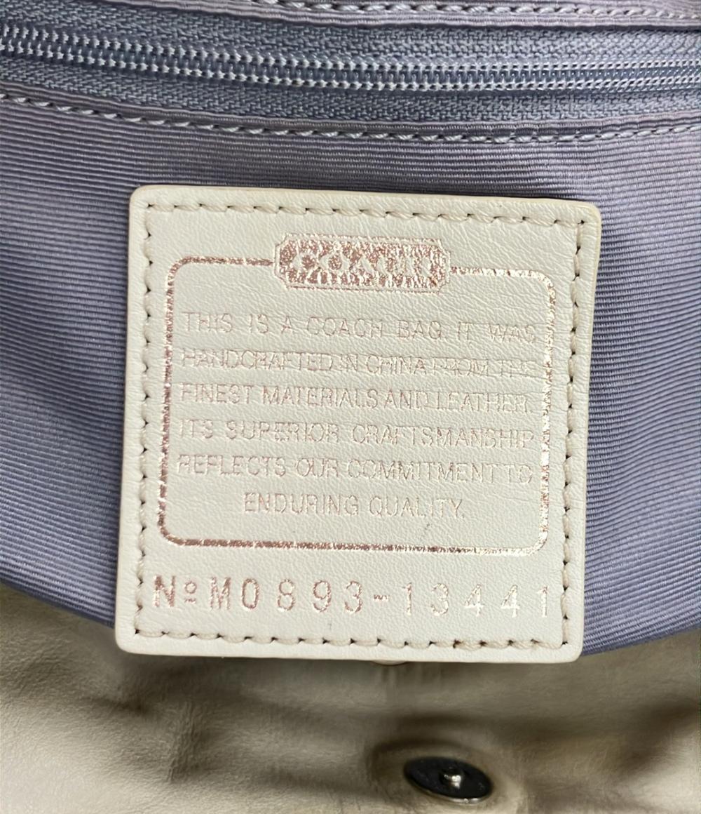 コーチ トートバッグ ショルダーバッグ 肩掛け キャンバス レザー オプアート 13441 レディース COACH