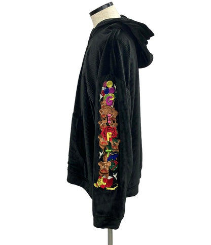 美品 ダブレット CHAOS EMBROIDERY COMFY HOODIE コーデュロイパーカー メンズ SIZE LARGE (L) doublet