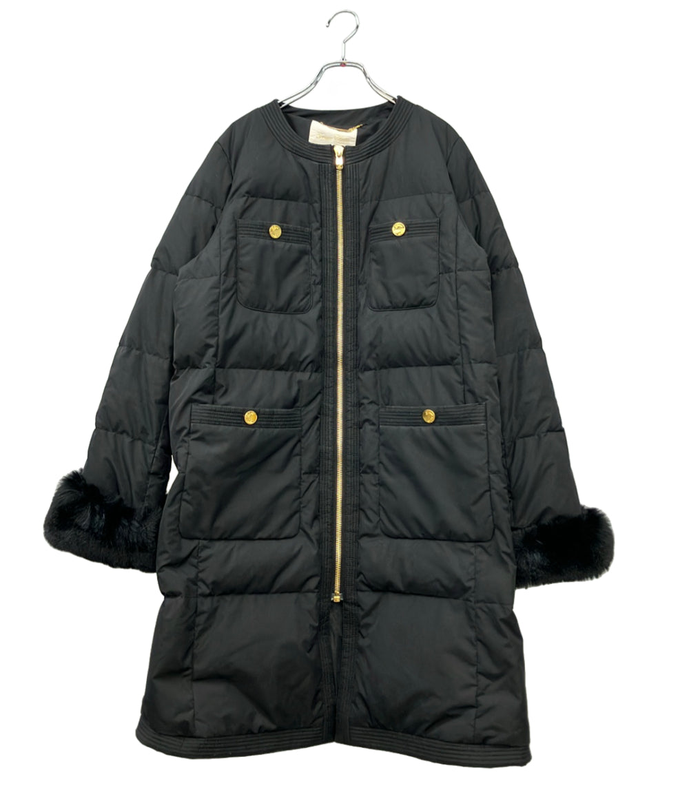 GRACE CONTINENTAL ダウンコート ノーカラートリミンクダウンCT 0220463091-00 レディース SIZE 38 (M) グレースコンチネンタル