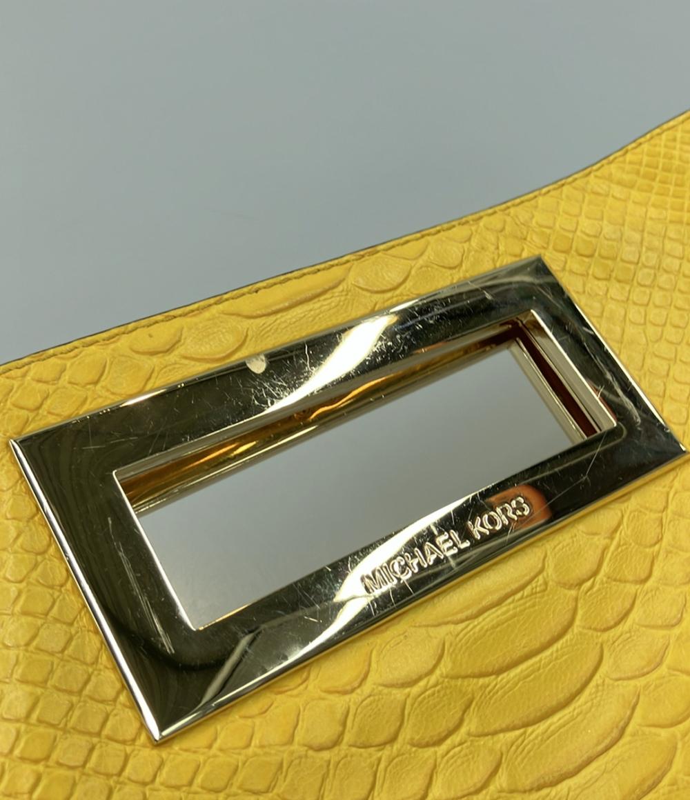 マイケルコース 2way パイソン型押しレザーハンドバッグ ミニショルダーバッグ 肩掛け レディース MICHAEL KORS