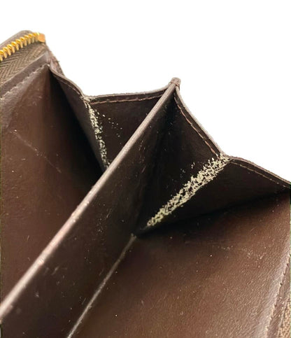 LOUIS VUITTON 二つ折り財布 ポルトモネ ビエ トレゾール ダミエ エベヌ N61730 レディース メンズ ルイ・ヴィトン