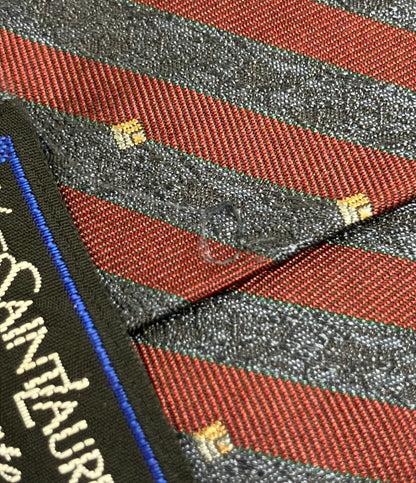 YVES SAINT LAURENT cravates ネクタイ シルク100% メンズ イヴ・サンローラン クラヴァット