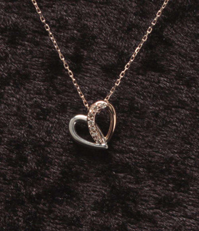 美品 4℃ ネックレス SV ハートモチーフ レディース ヨンドシー