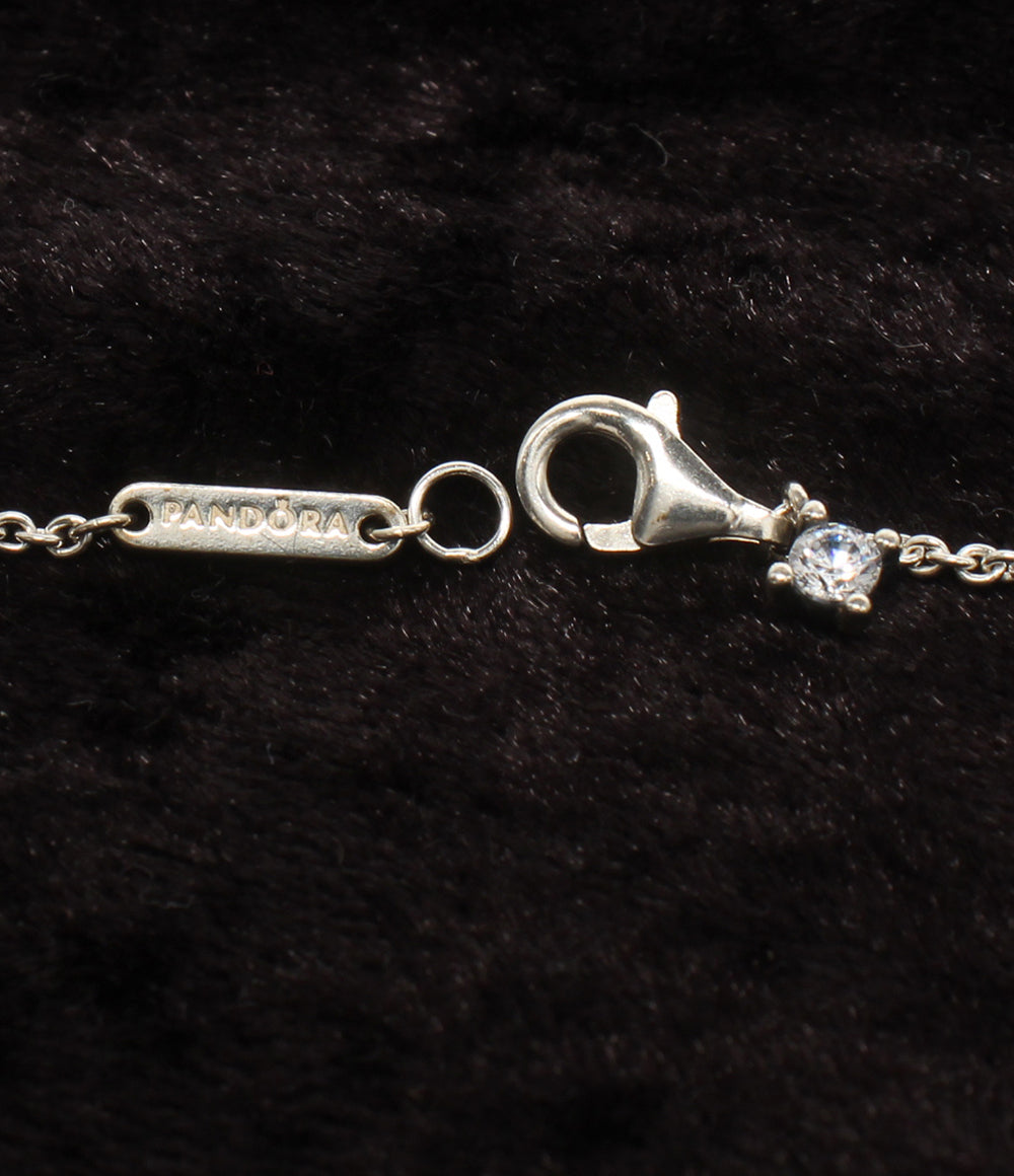 美品 PANDORA ネックレス SV925 ハートモチーフ レディース パンドラ