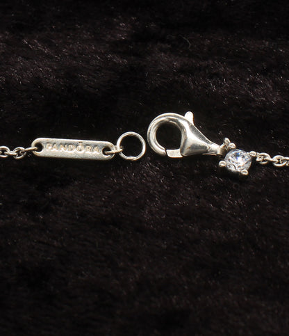 美品 PANDORA ネックレス SV925 ハートモチーフ レディース パンドラ