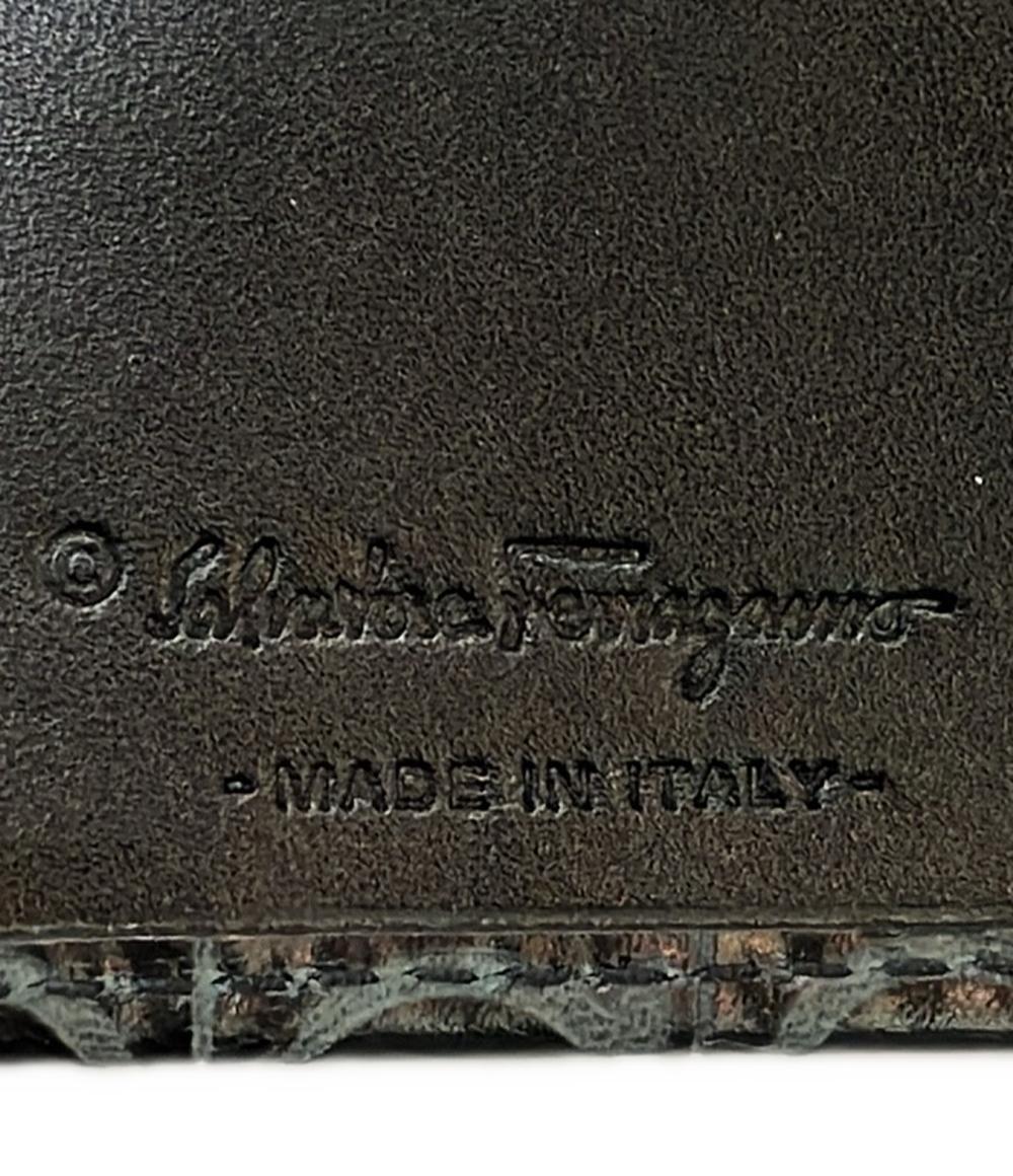 美品 サルバトーレフェラガモ 二つ折り財布 ガンチーニ レディース Salvatore Ferragamo