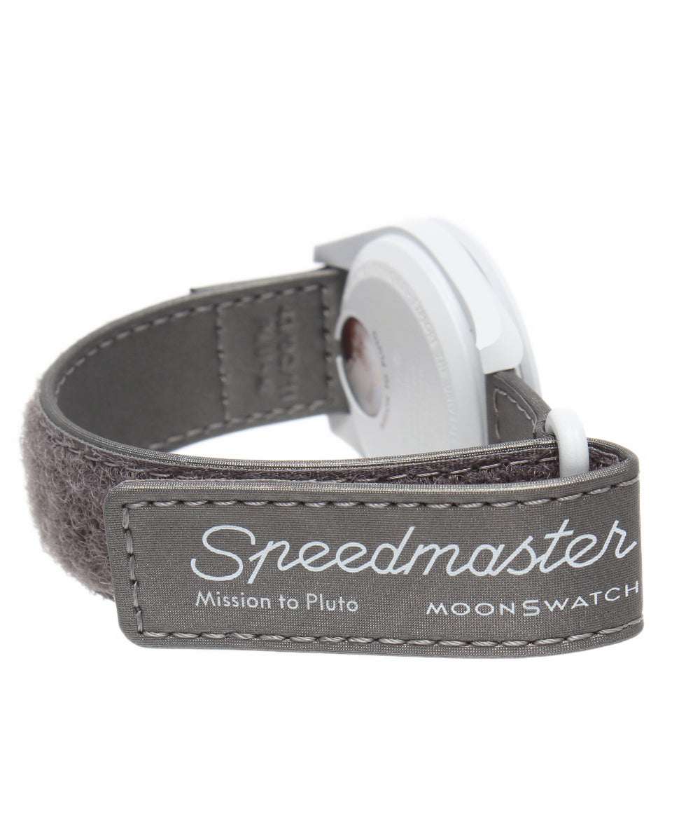 美品 OMEGA Swatch 腕時計 Mission to Pluto バイオセラミック ムーンスウォッチ クオーツ ホワイト SO33M101 メンズ オメガ スウォッチ
