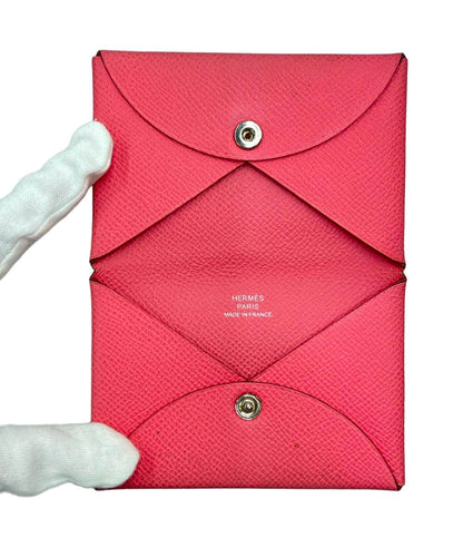 HERMES カードケース X刻印 シルバー金具 カルヴィ レディース エルメス