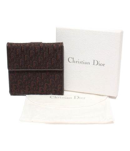 美品 クリスチャンディオール Wホック 二つ折り財布 レディース Christian Dior