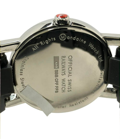 MONDAINE 腕時計 クオーツ ホワイト メンズ モンディーン