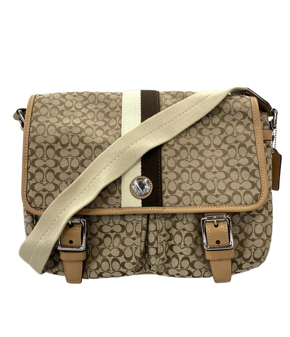 COACH ショルダーバッグ 斜め掛け メッセンジャーバッグ ミニシグネチャー F70182 レディース コーチ