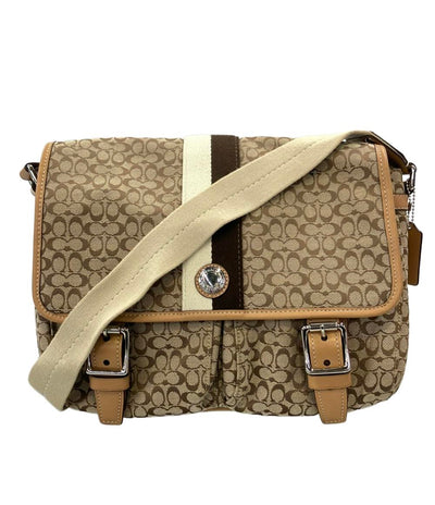 COACH ショルダーバッグ 斜め掛け メッセンジャーバッグ ミニシグネチャー F70182 レディース コーチ