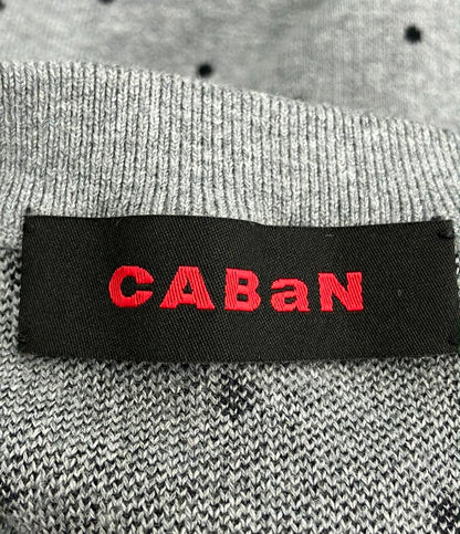 美品 CABaN 長袖カーディガン ドット レディース SIZE F (M) キャバン