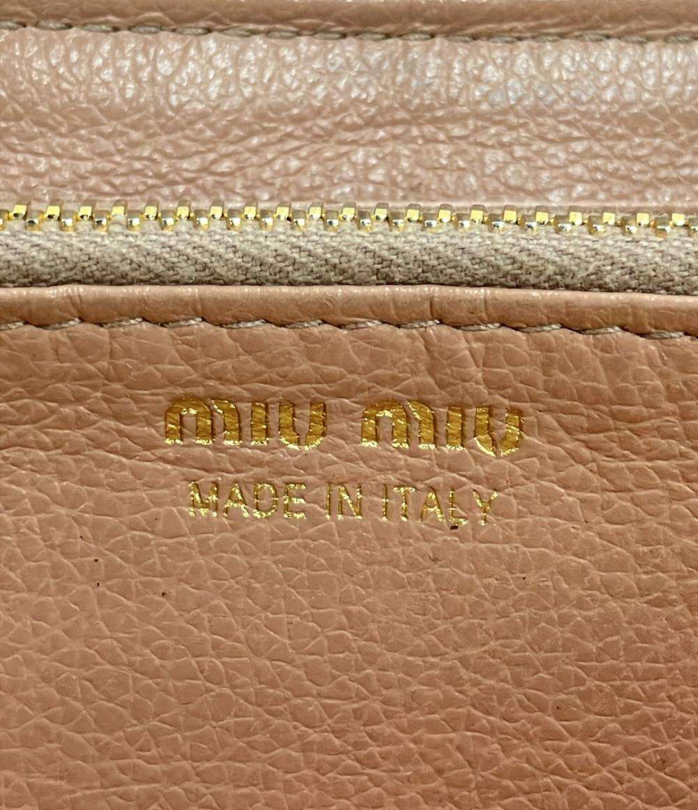 Miu Miu ラウンドファスナー長財布 花柄 レディース ミュウ ミュウ