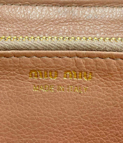 Miu Miu ラウンドファスナー長財布 花柄 レディース ミュウ ミュウ