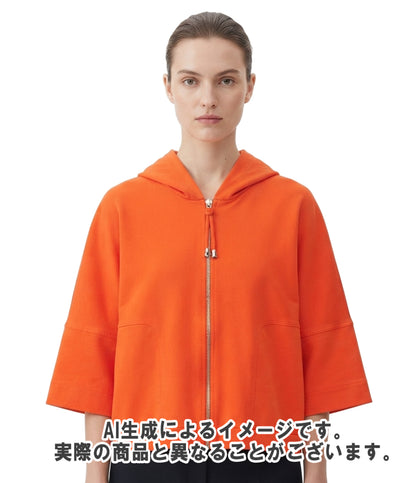 HERMES 半袖パーカー クロップド丈 レディース SIZE 42 (L) エルメス