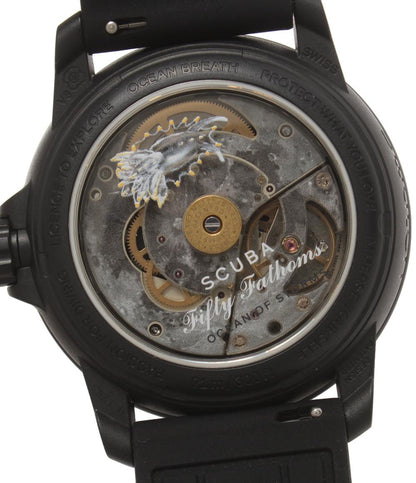 ブランパン スウォッチ 腕時計 OCEAN OF STORMS Fifty Fathoms 自動巻き ブラック SO35B400 レディース Blancpain Swatch