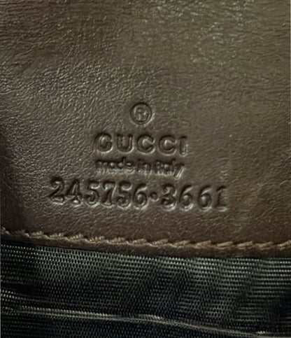 GUCCI 長財布 ディアマンテ柄 ホースビット 245756 3661 レディース グッチ