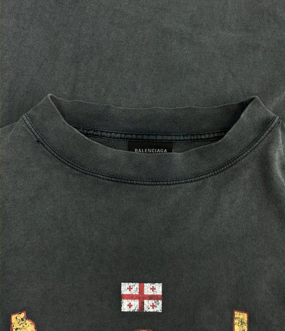 訳あり BALENCIAGA 半袖 トビリシ オーバーサイズ Tシャツ 811688 TRVQ7 1046 メンズ SIZE L バレンシアガ