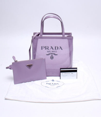 美品 プラダ ハンドバッグ スパンコール 1BG417 レディース PRADA