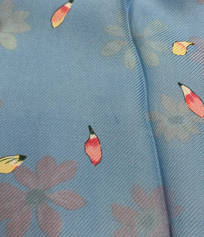 Longchamp スカーフ シルク100% 花柄 レディース ロンシャン