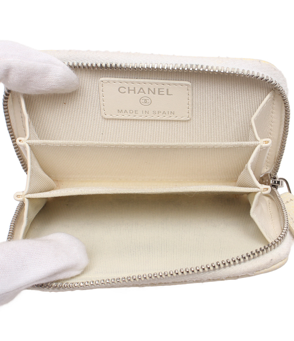 CHANEL コインケース カードケース シルバー金具 キャビアスキン マトラッセ 30番台 レディース シャネル