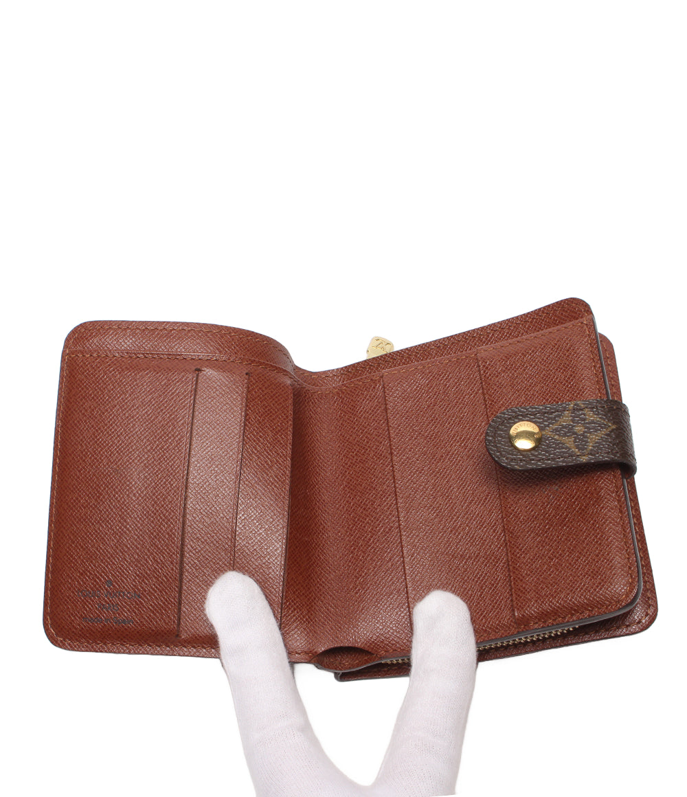 LOUIS VUITTON 二つ折り財布 コンパクトジップ モノグラム M61667 レディース メンズ ルイ・ヴィトン
