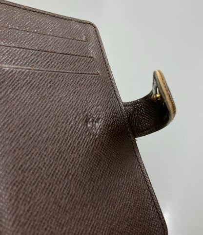 LOUIS VUITTON 二つ折り財布 がま口 ポルトフォイユ ヴィエノワ ダミエ エベヌ N61674 レディース ルイ・ヴィトン