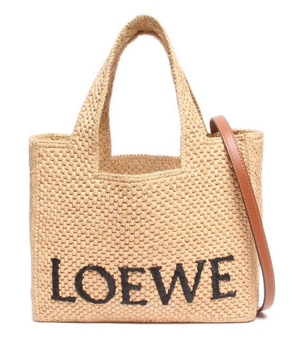 ロエベ 2wayハンドバッグ かごバッグ ナチュラル ロエベフォント トート スモール ラフィア A685B59X03 レディース LOEWE