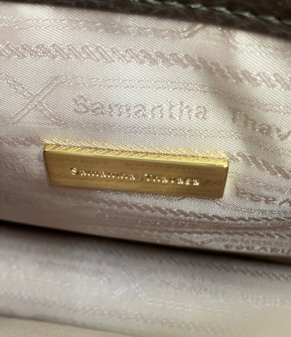 Samantha Thavasa Abraham Moon & Sons 2way ハンドバッグ ショルダーバッグ 斜め掛け チェーン チェック柄 レディース サマンサタバサ