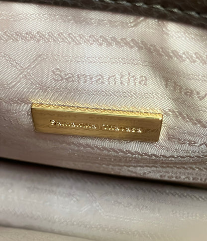 Samantha Thavasa Abraham Moon & Sons 2way ハンドバッグ ショルダーバッグ 斜め掛け チェーン チェック柄 レディース サマンサタバサ