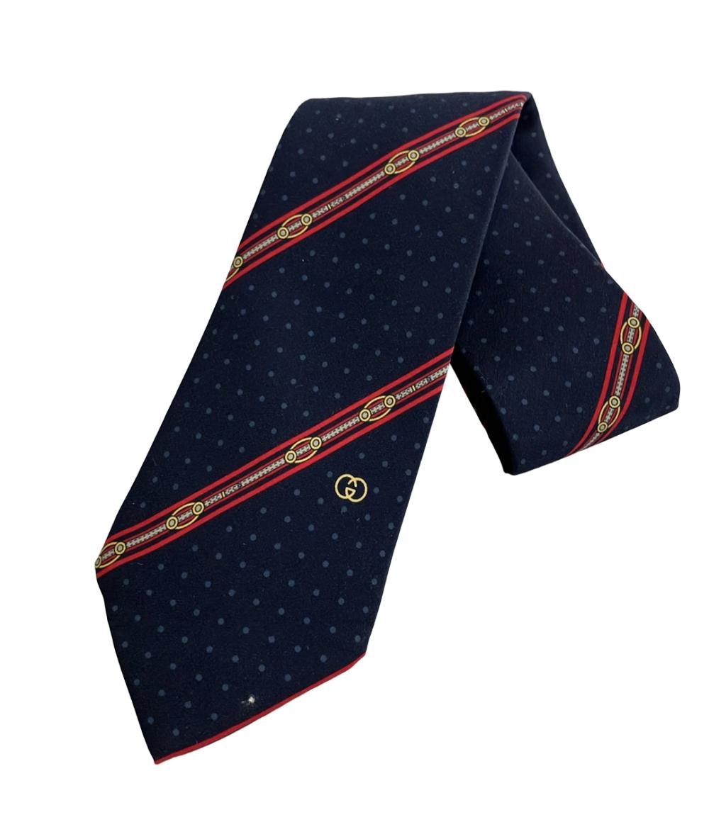 美品 グッチ ネクタイ シルク100% メンズ GUCCI