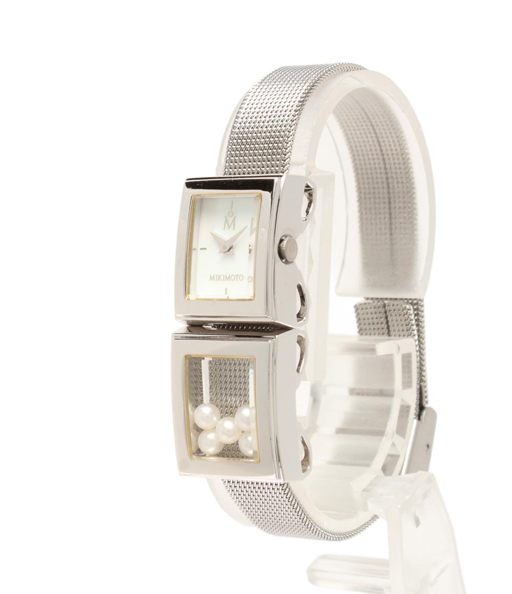 美品 MIKIMOTO 腕時計 クオーツ シェル レディース ミキモト – Rehello