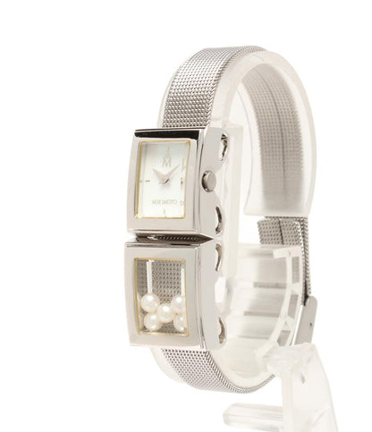 美品 MIKIMOTO 腕時計 クオーツ シェル レディース ミキモト