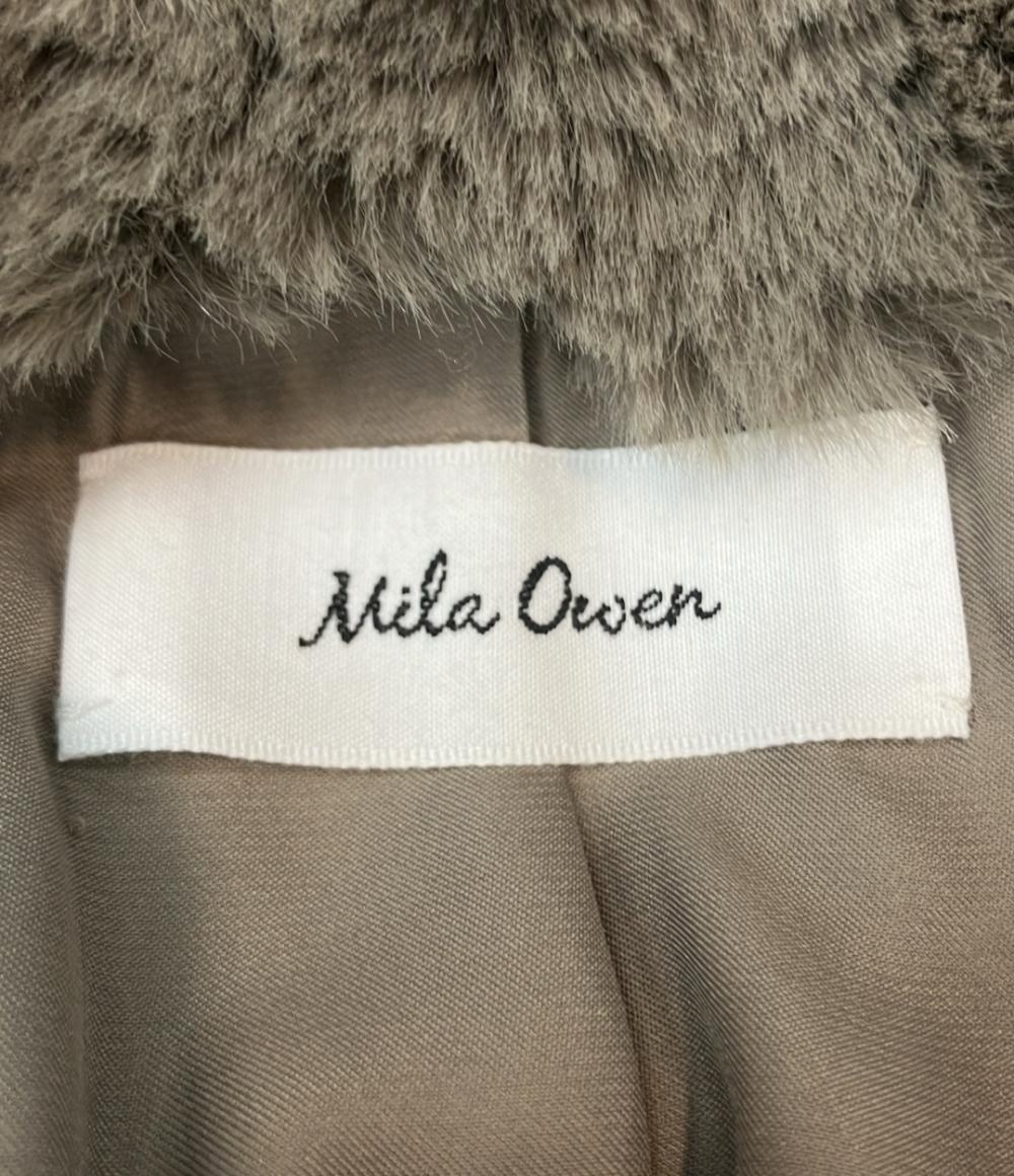Mila Owen ノーカラージャケット 金釦クロップドファージャケット 09WFJ245911 レディース SIZE 1 (S) ミラ オーウェン