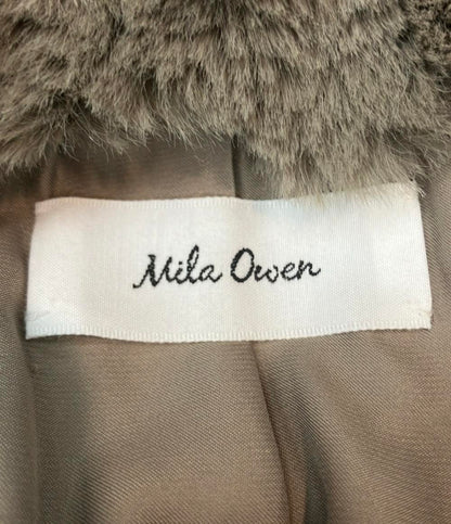Mila Owen ノーカラージャケット 金釦クロップドファージャケット 09WFJ245911 レディース SIZE 1 (S) ミラ オーウェン