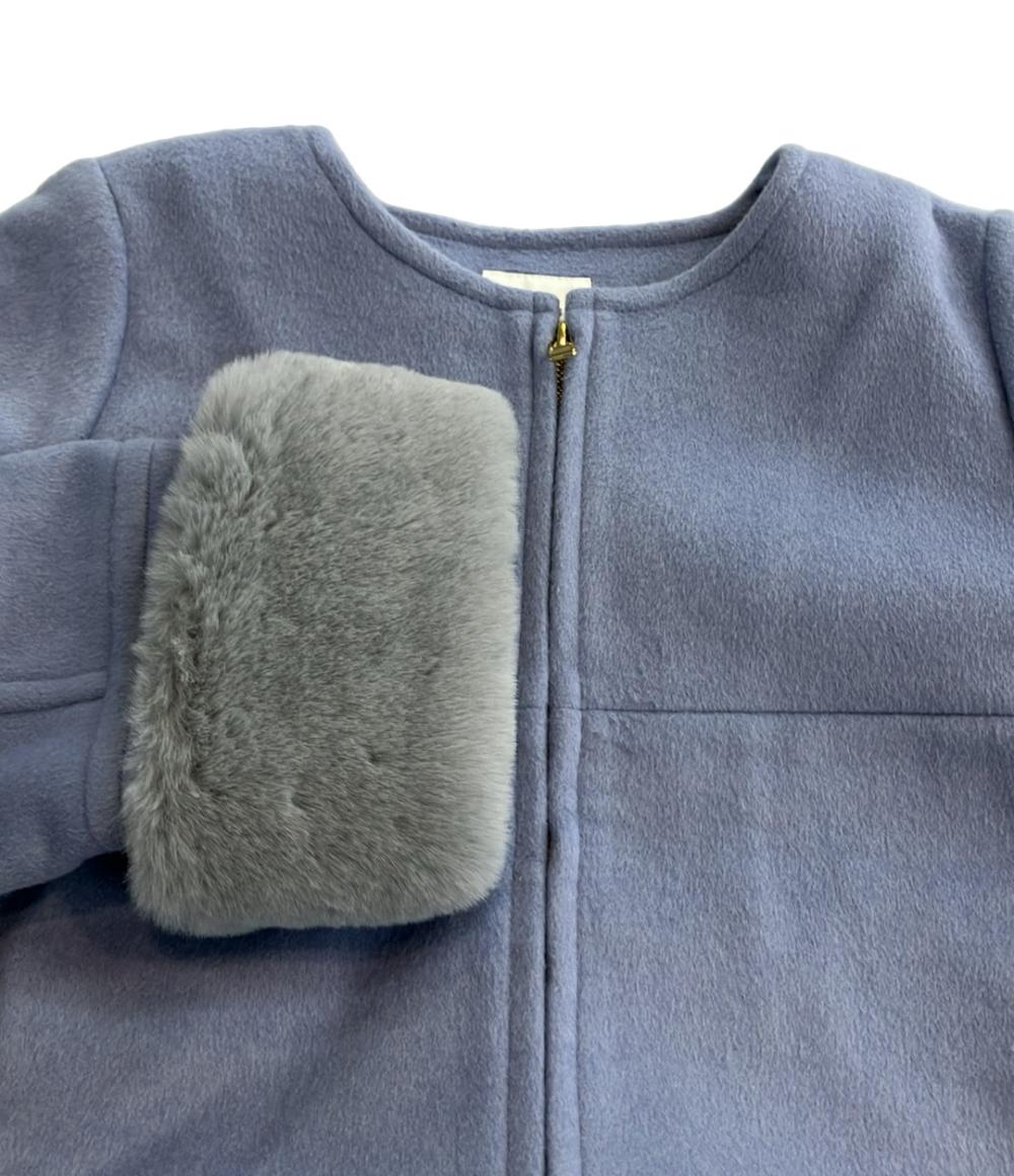 美品 ビームスハート ノーカラーコート レディース SIZE M BEAMS HEART