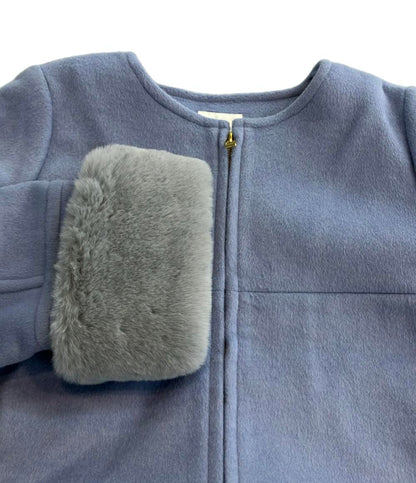 美品 ビームスハート ノーカラーコート レディース SIZE M BEAMS HEART