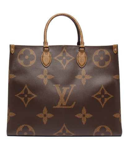 美品 LOUIS VUITTON トートバッグ 肩掛け モノグラム リバース モノグラムジャイアント オンザゴーGM M45320 レディース メンズ ルイ・ヴィトン