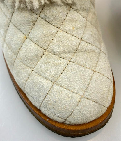 CHANEL ショートブーツ ボア マトラッセ レディース SIZE 37 1/2 C (L) シャネル