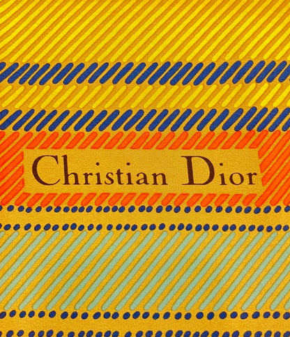 美品 クリスチャンディオール スカーフ シルク100％ レディース Christian Dior