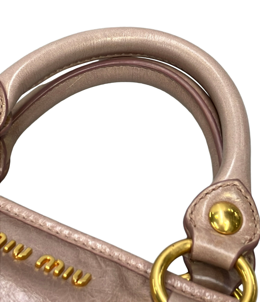 Miu Miu 2way ハンドバッグ ショルダーバッグ 斜め掛け レディース ミュウ ミュウ