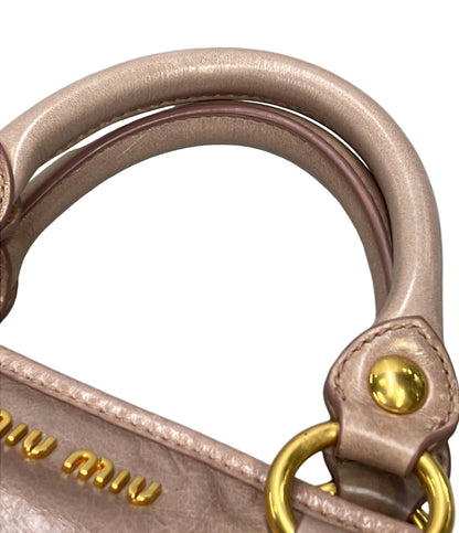Miu Miu 2way ハンドバッグ ショルダーバッグ 斜め掛け レディース ミュウ ミュウ
