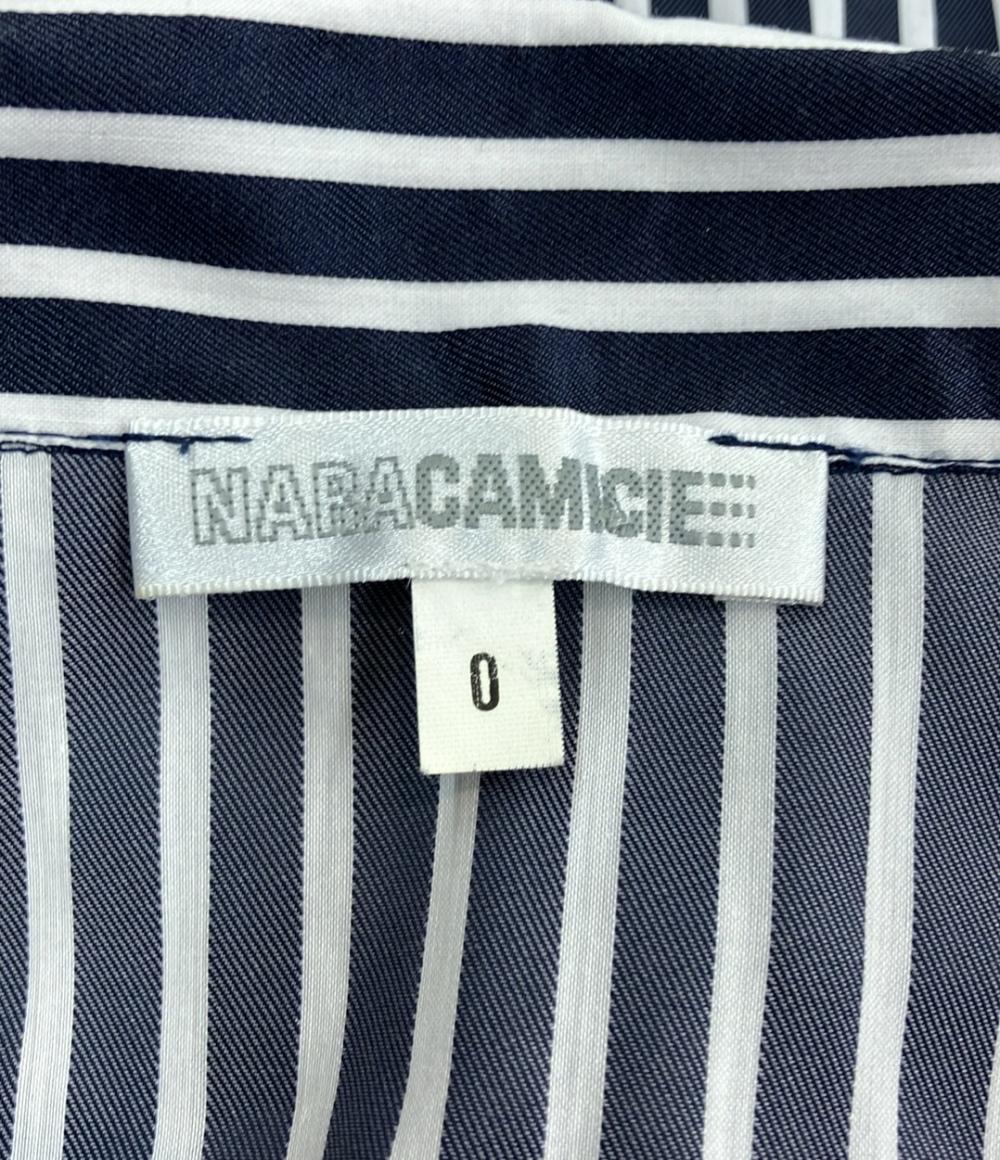 美品 ナラカミーチェ 長袖ストライプシャツ 10-82-01-027 レディース SIZE 0 (S) NARACAMICIE