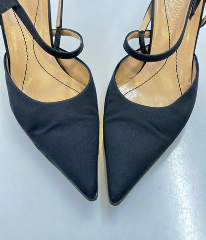 YVES SAINT LAURENT ポインテッドトゥ スリングバックパンプス レディース SIZE 37 (24.5cm) イヴ・サンローラン